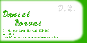 daniel morvai business card