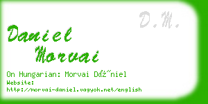 daniel morvai business card